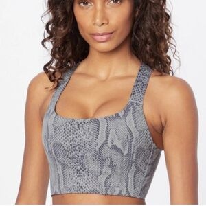 Varley Snake Print Gray Pet Harness